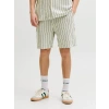 JACK&JONES 12274413 ERKEK SORT - YESIL CIZGILI
