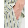 JACK&JONES 12274413 ERKEK SORT - YESIL CIZGILI