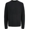 Jack&Jones 12286144 0 Yaka Erkek Triko - Siyah