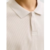 Jack&jones 12287988 Yakali Fitilli Erkek Tshirt - Bej