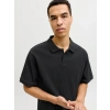 Jack&jones 12287988 Yakali Fitilli Erkek Tshirt - Siyah