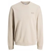 Jack&Jones 12287995 0 Yaka Erkek Sweat - Bej