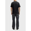 Jack&Jones 12288113 0 Yaka Erkek Tshirt - Siyah