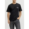 Jack&Jones 12288113 0 Yaka Erkek Tshirt - Siyah