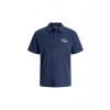 Jack&Jones 12288118 Yakali Erkek Tshirt - Lacivert