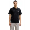 Jack&Jones 12288118 Yakali Erkek Tshirt - Siyah