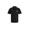 Jack&Jones 12288118 Yakali Erkek Tshirt - Siyah
