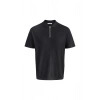 Jack&Jones 12288260 Yakali Erkek Tshirt - Siyah