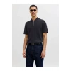 Jack&Jones 12288260 Yakali Erkek Tshirt - Siyah