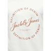 Jack&jones 12288377 0 Yaka Erkek Tshirt - Beyaz
