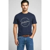 Jack&jones 12288377 0 Yaka Erkek Tshirt - Lacivert