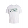 Jack&Jones 12288536 0 Yaka Erkek Tshirt - Beyaz