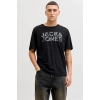 Jack&Jones 12288536 0 Yaka Erkek Tshirt - Siyah