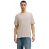 Jack&Jones 12288582 0 Yaka Erkek Tshirt - Bej