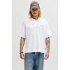 Jack&Jones 12288877 Yakali Erkek Tshirt - Beyaz