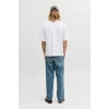 Jack&Jones 12288877 Yakali Erkek Tshirt - Beyaz