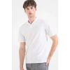 Jack&Jones 12288948 Yakali Erkek Tshirt - Beyaz