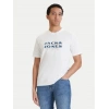 Jack&Jones 12289880 0 Yaka Erkek Tshirt - Beyaz