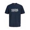 Jack&Jones 12289880 0 Yaka Erkek Tshirt - Lacivert