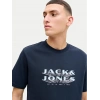 Jack&Jones 12289880 0 Yaka Erkek Tshirt - Lacivert