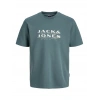 Jack&Jones 12289880 0 Yaka Erkek Tshirt - Yesil