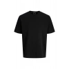 Jack&Jones 12289962 0 Yaka Erkek Tshirt - Siyah