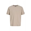 Jack&Jones 12289962 0 Yaka Erkek Tshirt - Toprak