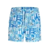 Jack&Jones 12291426 Erkek Deniz Sort - Mavi Desenli