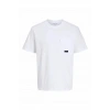 Jack&jones 12293064 0 Yaka Erkek Tshirt - Beyaz