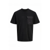 Jack&jones 12293064 0 Yaka Erkek Tshirt - Siyah