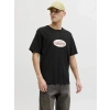 Jack&jones 12297891 0 Yaka Erkek Tshirt - Siyah