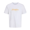 Jack&jones 12297893 0 Yaka Erkek Tshirt - Beyaz