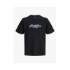 Jack&jones 12297893 0 Yaka Erkek Tshirt - Siyah
