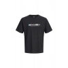 Jack&jones 12297899 0 Yaka Erkek Tshirt - Siyah