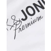Jack&Jones 12298018 0 Yaka Erkek Tshirt - Beyaz
