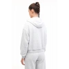 Lumberjack 18ammy Kapsonlu Fermuarli Kadin Sweat - Gri Melanj
