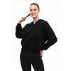 Lumberjack 18ammy Kapsonlu Fermuarli Kadin Sweat - Siyah