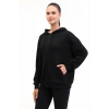 Lumberjack Carla-h Ginsen Kapsonlu Fermuarli Kadin Sweat - Siyah