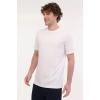 Lumberjack Ct102 0 Yaka Erkek Tshirt - Kirik Beyaz