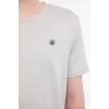 Lumberjack Ct1328 Mln 0 Yaka Erkek Tshirt - Acik Gri