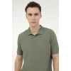 Lumberjack Ct953 Yakali Erkek Tshirt - Haki