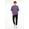 Lumberjack Franco 11ff10 0 Yaka Erkek Tshirt - Mor