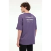 Lumberjack Franco 11ff10 0 Yaka Erkek Tshirt - Mor