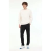 Lumberjack Mb-sn75 C Neck 0 Yaka Erkek Sweat - Ekru
