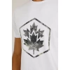 Lumberjack Nedcamo-b 11ct1038 0 Yaka Erkek Tshirt - Beyaz