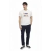 Lumberjack Okina 11id1-104 0 Yaka Erkek Tshirt - Beyaz