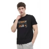 Lumberjack Okina 11id1-104 0 Yaka Erkek Tshirt - Siyah