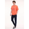 Lumberjack Pete 11otd2-24 0 Yaka Erkek Tshirt - Coral