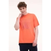 Lumberjack Pete 11otd2-24 0 Yaka Erkek Tshirt - Coral