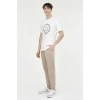 Lumberjack Renato 11itl414 0 Yaka Erkek Tshirt - Beyaz
